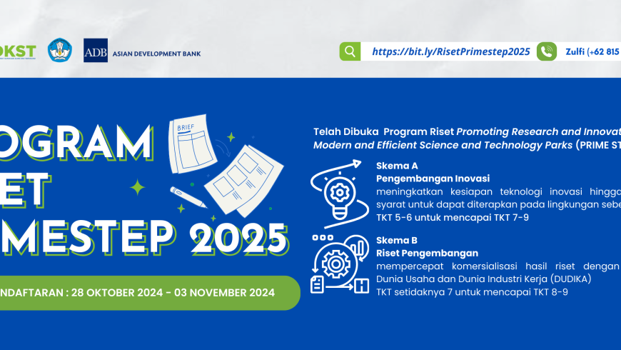 Dibuka! Program Riset PRIME STeP 2025